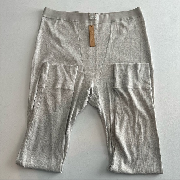 NWT Skims Ribbed Heather Grey Leggings Size 2XL - Picture 1 of 4